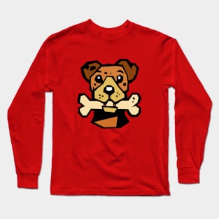 Bone Enthusiast Pup: Meet the Canine Connoisseur of Chewables! Long Sleeve T-Shirt